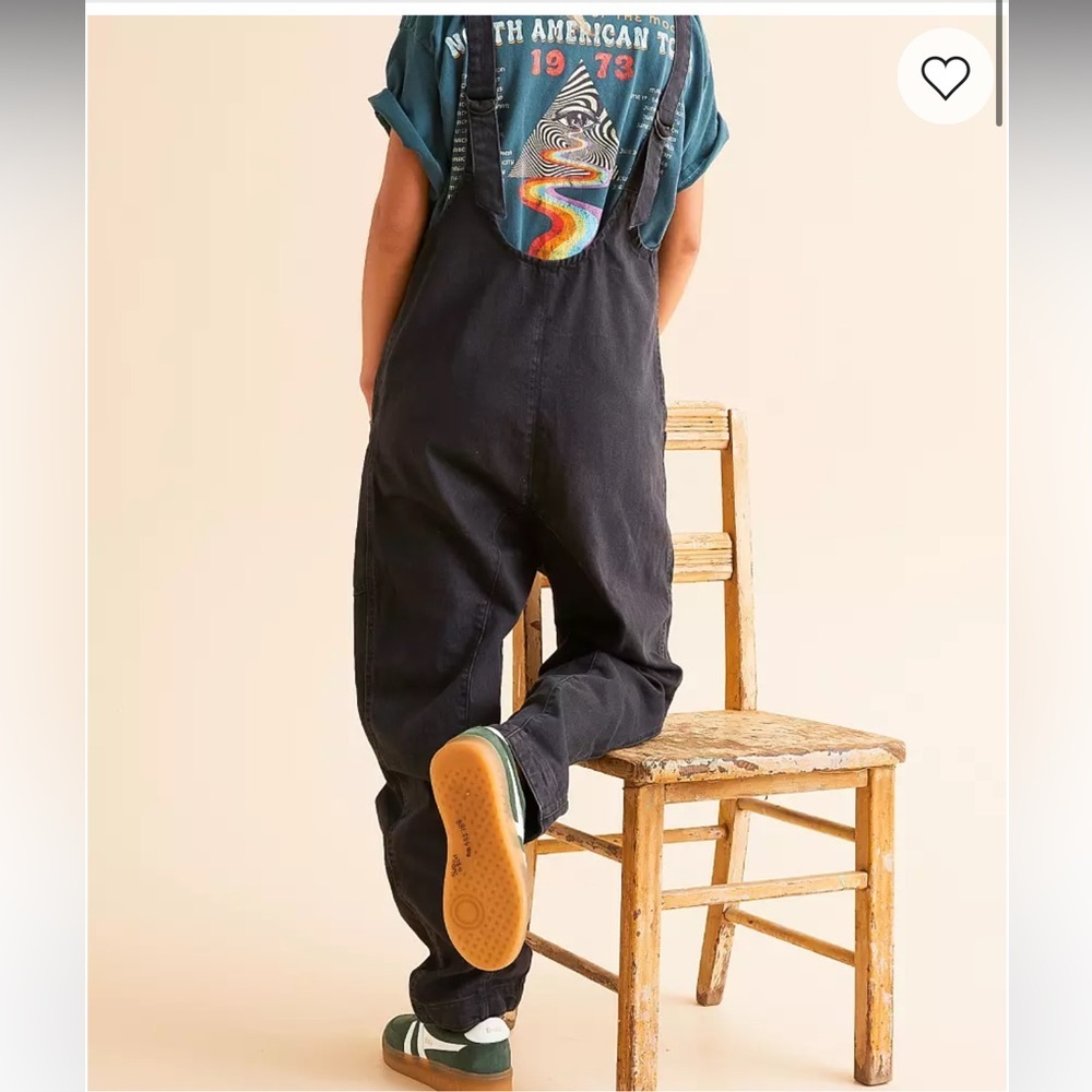Free people High Roller Overall Denim Jumpsuit - Picture 3 of 11